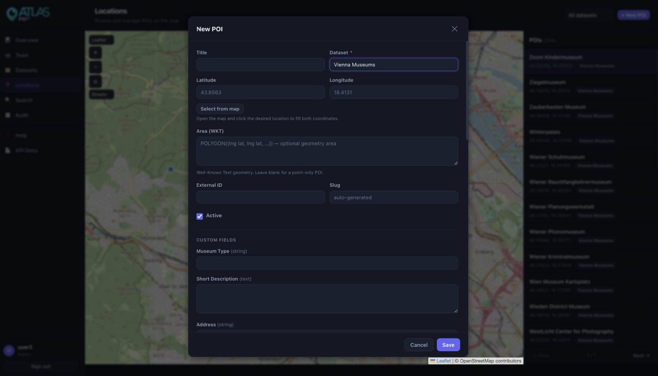 Datasets overview